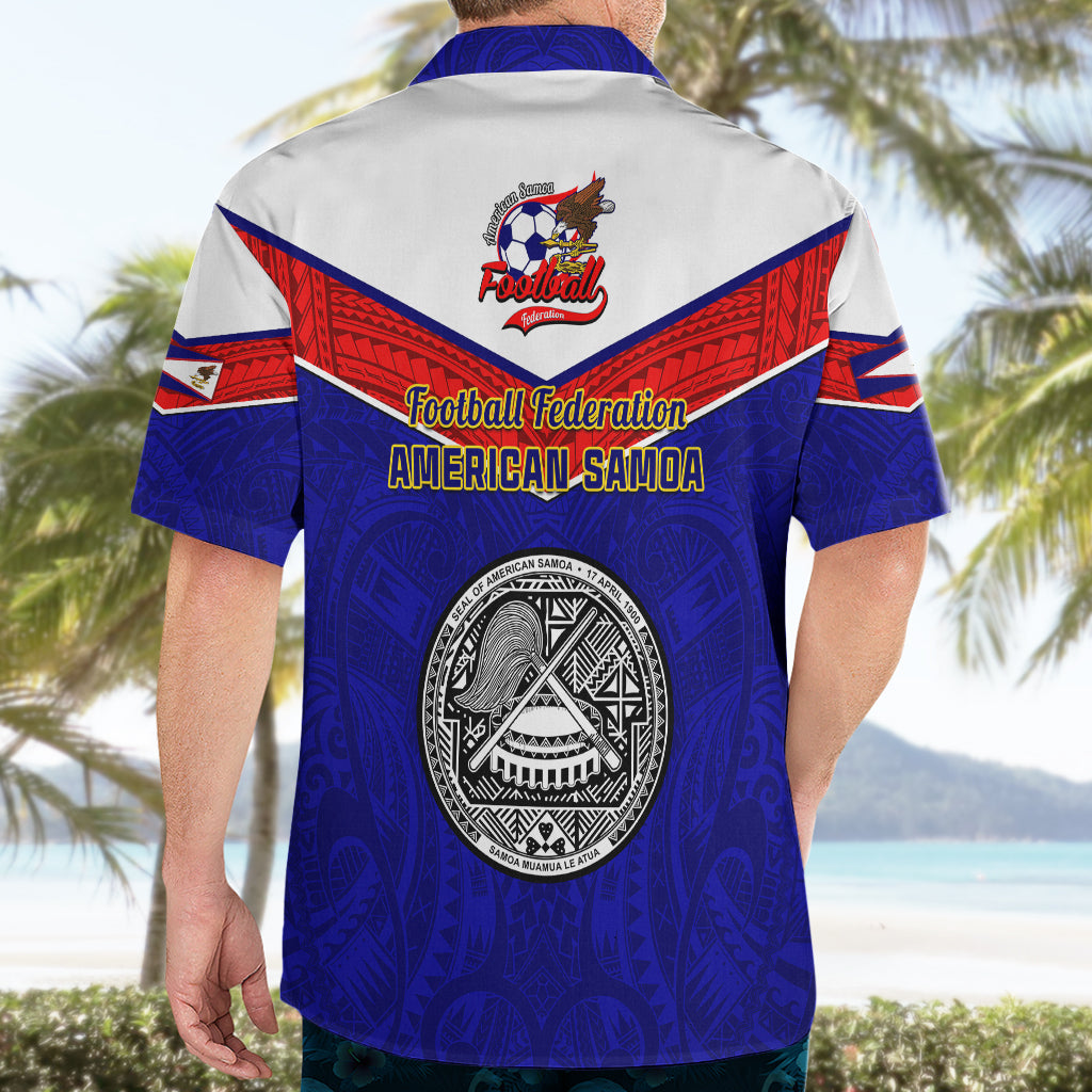 American Samoa Football Hawaiian Shirt Polynesian Sporty Style - Wonder Print Shop