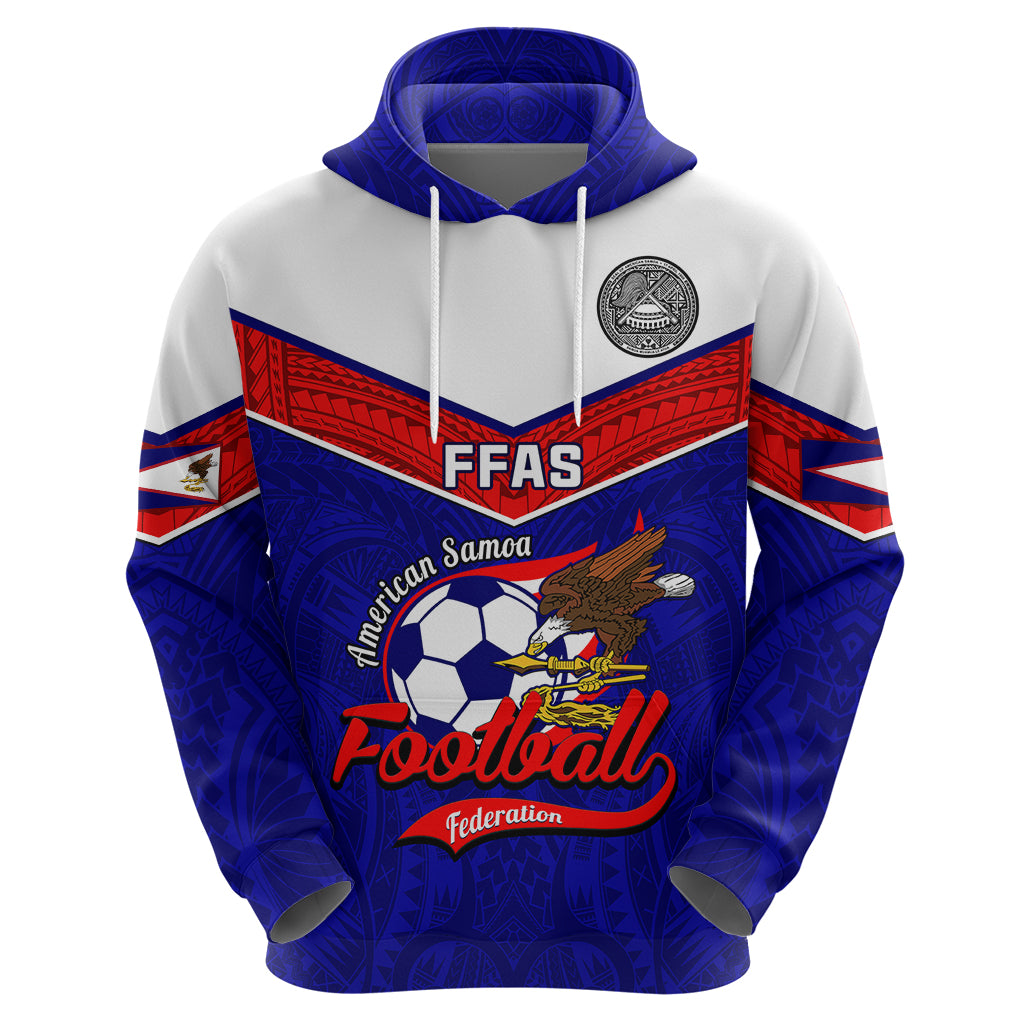 American Samoa Football Hoodie Polynesian Sporty Style - Wonder Print Shop