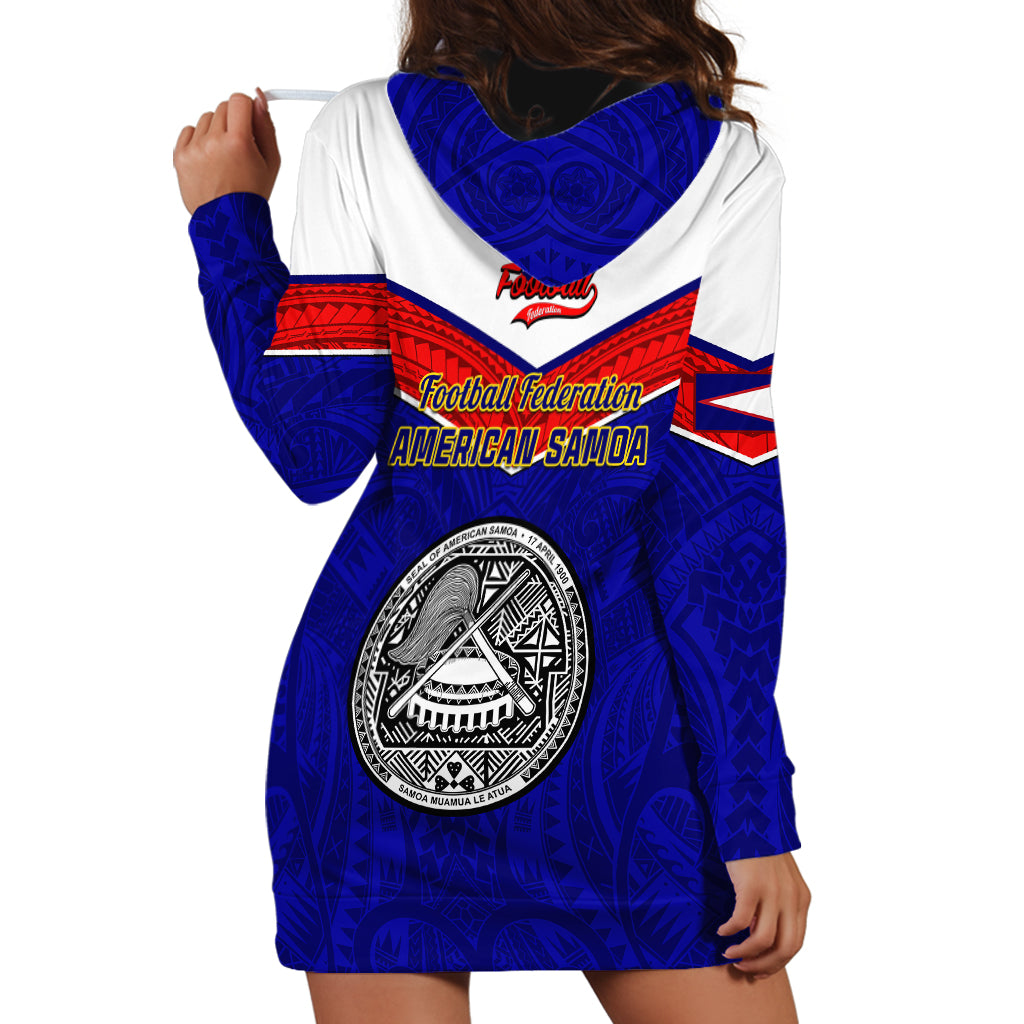 American Samoa Football Hoodie Dress Polynesian Sporty Style - Wonder Print Shop