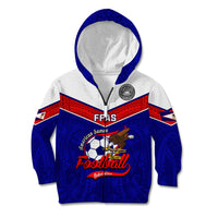 American Samoa Football Kid Hoodie Polynesian Sporty Style - Wonder Print Shop