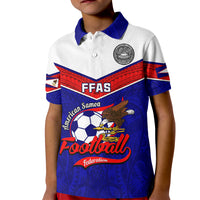 American Samoa Football Kid Polo Shirt Polynesian Sporty Style - Wonder Print Shop