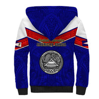 American Samoa Football Sherpa Hoodie Polynesian Sporty Style - Wonder Print Shop
