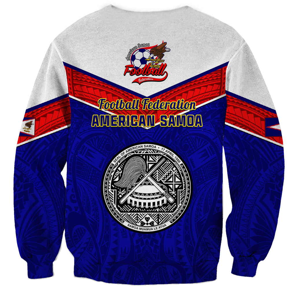 American Samoa Football Sweatshirt Polynesian Sporty Style - Wonder Print Shop