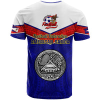 American Samoa Football T Shirt Polynesian Sporty Style - Wonder Print Shop