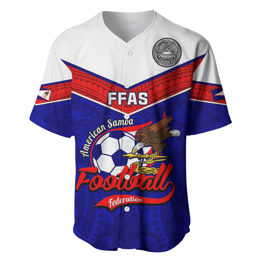 Personalised American Samoa Football Baseball Jersey Polynesian Sporty Style - Wonder Print Shop