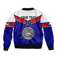 Personalised American Samoa Football Bomber Jacket Polynesian Sporty Style - Wonder Print Shop