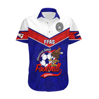 Personalised American Samoa Football Hawaiian Shirt Polynesian Sporty Style - Wonder Print Shop