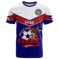 Personalised American Samoa Football T Shirt Polynesian Sporty Style - Wonder Print Shop