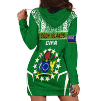 Cook Islands Football Hoodie Dress Go Kuki Airani Polynesian Sporty Style - Wonder Print Shop