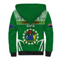 Cook Islands Football Sherpa Hoodie Go Kuki Airani Polynesian Sporty Style - Wonder Print Shop