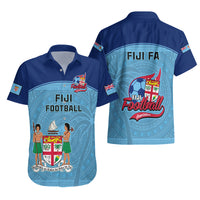 Fiji Football Hawaiian Shirt Fijian Tapa Pattern Sporty Style - Wonder Print Shop