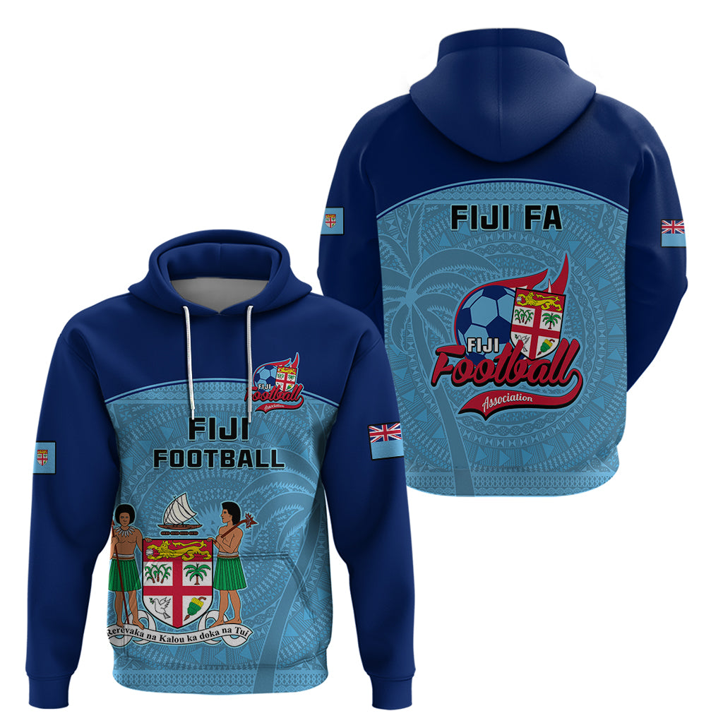 Fiji Football Hoodie Fijian Tapa Pattern Sporty Style - Wonder Print Shop