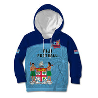 Fiji Football Kid Hoodie Fijian Tapa Pattern Sporty Style - Wonder Print Shop
