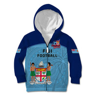 Fiji Football Kid Hoodie Fijian Tapa Pattern Sporty Style - Wonder Print Shop