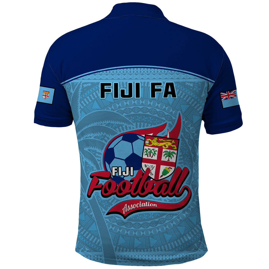 Fiji Football Polo Shirt Fijian Tapa Pattern Sporty Style - Wonder Print Shop