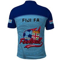 Fiji Football Polo Shirt Fijian Tapa Pattern Sporty Style - Wonder Print Shop