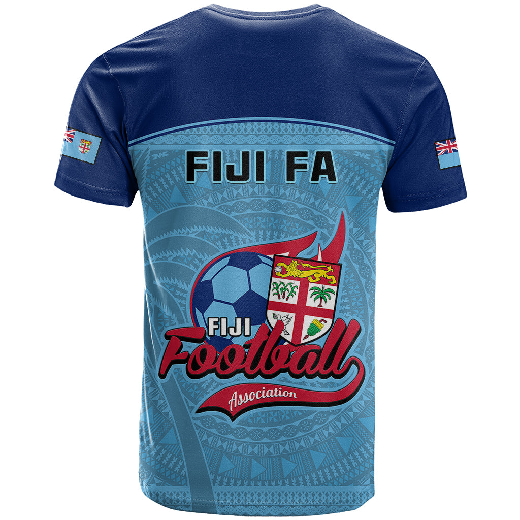 Fiji Football T Shirt Fijian Tapa Pattern Sporty Style - Wonder Print Shop