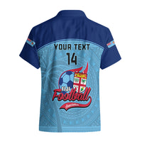 Personalised Fiji Football Hawaiian Shirt Fijian Tapa Pattern Sporty Style - Wonder Print Shop