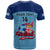 Personalised Fiji Football T Shirt Fijian Tapa Pattern Sporty Style - Wonder Print Shop