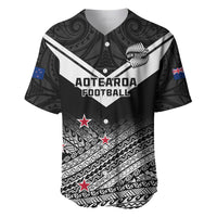 Aotearoa Football Baseball Jersey Go New Zealand Maori Fern Pattern - Wonder Print Shop
