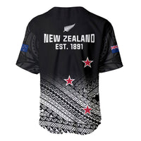 Aotearoa Football Baseball Jersey Go New Zealand Maori Fern Pattern - Wonder Print Shop