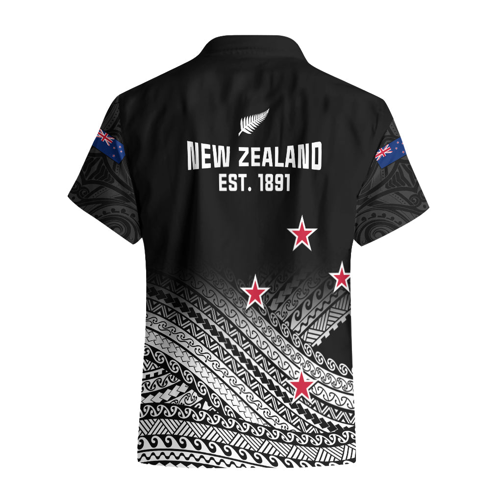 Aotearoa Football Hawaiian Shirt Go New Zealand Maori Fern Pattern - Wonder Print Shop