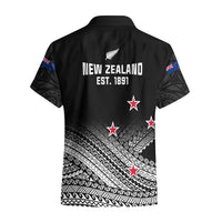 Aotearoa Football Hawaiian Shirt Go New Zealand Maori Fern Pattern - Wonder Print Shop