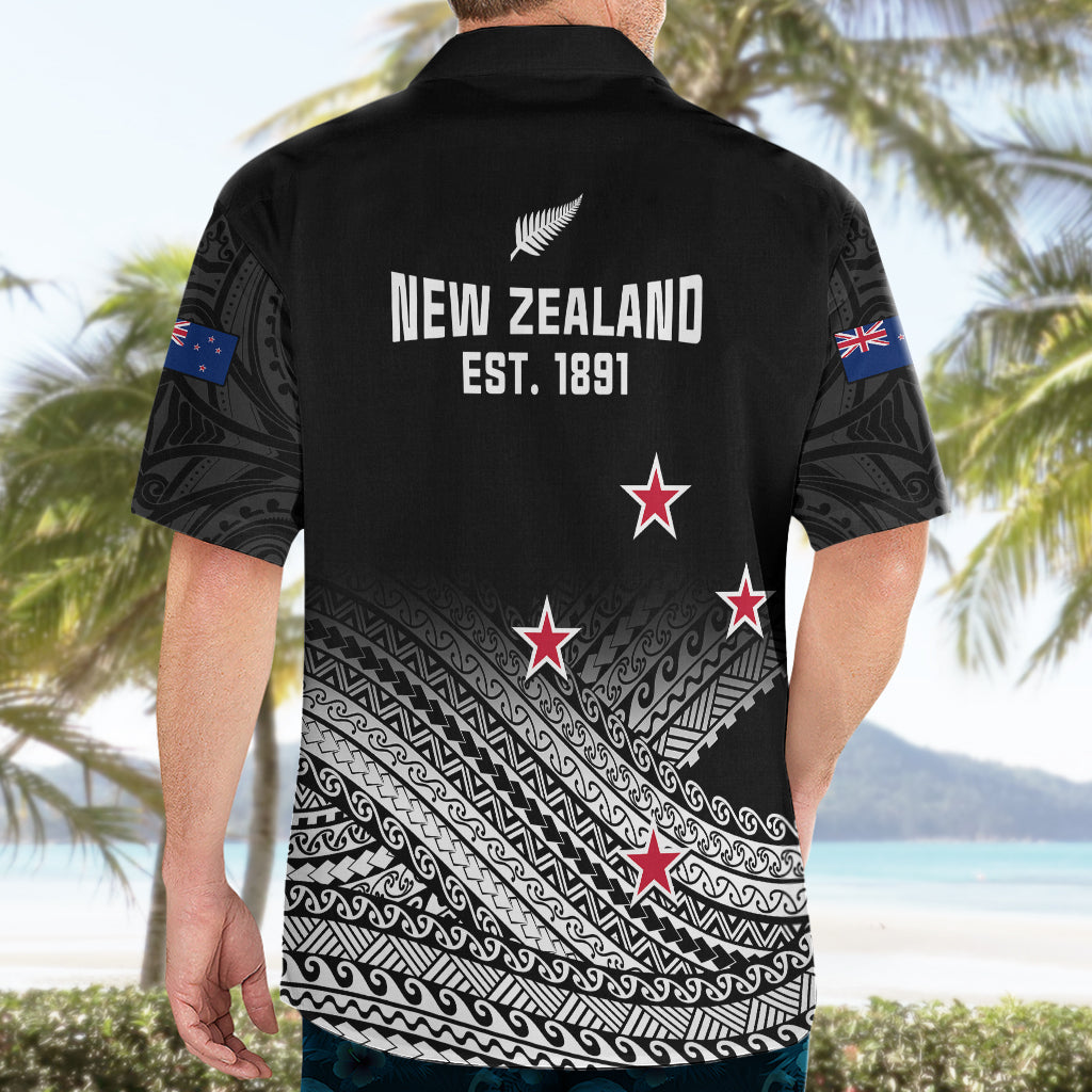 Aotearoa Football Hawaiian Shirt Go New Zealand Maori Fern Pattern - Wonder Print Shop