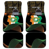 Personalized Cote dIvoire Independence Day Car Mats Ivory Coast Elephant African Pattern - Wonder Print Shop