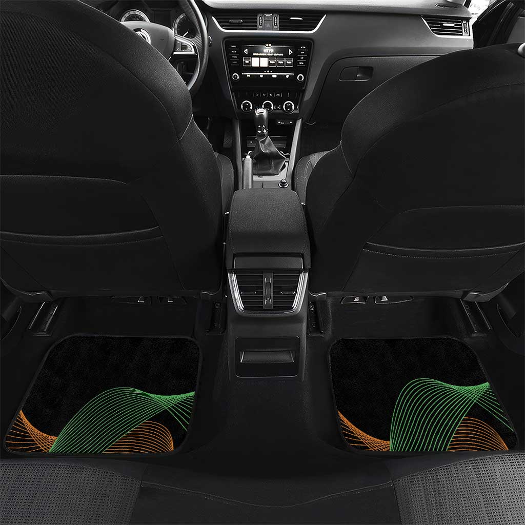 Personalized Cote dIvoire Independence Day Car Mats Ivory Coast Elephant African Pattern - Wonder Print Shop