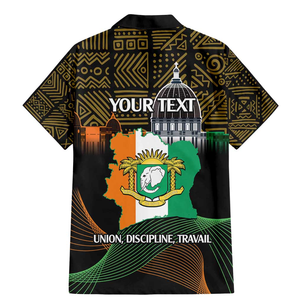 Personalized Cote dIvoire Independence Day Family Matching Mermaid Dress and Hawaiian Shirt Ivory Coast Elephant African Pattern - Wonder Print Shop