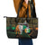 Personalized Cote dIvoire Independence Day Leather Tote Bag Ivory Coast Elephant African Pattern - Wonder Print Shop