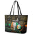 Personalized Cote dIvoire Independence Day Leather Tote Bag Ivory Coast Elephant African Pattern - Wonder Print Shop