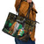 Personalized Cote dIvoire Independence Day Leather Tote Bag Ivory Coast Elephant African Pattern - Wonder Print Shop