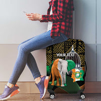 Personalized Cote dIvoire Independence Day Luggage Cover Ivory Coast Elephant African Pattern - Wonder Print Shop
