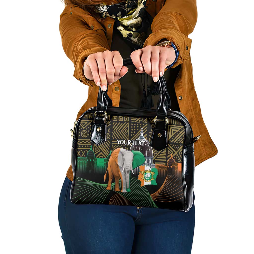 Personalized Cote dIvoire Independence Day Shoulder Handbag Ivory Coast Elephant African Pattern