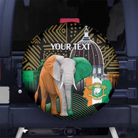Personalized Cote dIvoire Independence Day Spare Tire Cover Ivory Coast Elephant African Pattern - Wonder Print Shop
