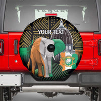 Personalized Cote dIvoire Independence Day Spare Tire Cover Ivory Coast Elephant African Pattern - Wonder Print Shop