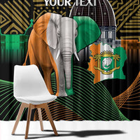 Personalized Cote dIvoire Independence Day Window Curtain Ivory Coast Elephant African Pattern - Wonder Print Shop