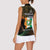 Personalized Cote dIvoire Independence Day Women Sleeveless Polo Shirt Ivory Coast Elephant African Pattern - Wonder Print Shop