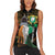 Personalized Cote dIvoire Independence Day Women Sleeveless Polo Shirt Ivory Coast Elephant African Pattern - Wonder Print Shop