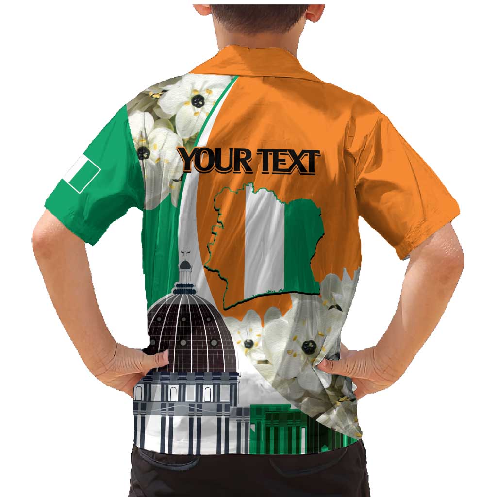 Personalized Ivory Coast Independence Day Family Matching Mermaid Dress and Hawaiian Shirt Ornithogalum Arabicum Happy 64 Years Anniversary - Wonder Print Shop