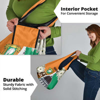 Personalized Ivory Coast Independence Day Grocery Bag Ornithogalum Arabicum Happy 64 Years Anniversary