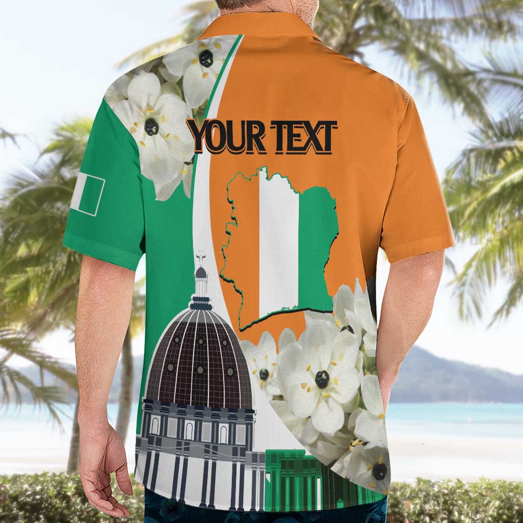 Personalized Ivory Coast Independence Day Hawaiian Shirt Ornithogalum Arabicum Happy 64 Years Anniversary - Wonder Print Shop