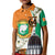 Personalized Ivory Coast Independence Day Kid Polo Shirt Ornithogalum Arabicum Happy 64 Years Anniversary - Wonder Print Shop