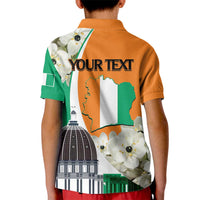 Personalized Ivory Coast Independence Day Kid Polo Shirt Ornithogalum Arabicum Happy 64 Years Anniversary - Wonder Print Shop