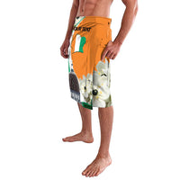 Personalized Ivory Coast Independence Day Lavalava Ornithogalum Arabicum Happy 64 Years Anniversary - Wonder Print Shop