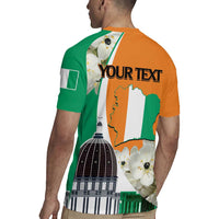 Personalized Ivory Coast Independence Day Rugby Jersey Ornithogalum Arabicum Happy 64 Years Anniversary - Wonder Print Shop