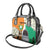 Personalized Ivory Coast Independence Day Shoulder Handbag Ornithogalum Arabicum Happy 64 Years Anniversary
