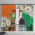 Personalized Ivory Coast Independence Day Window Curtain Ornithogalum Arabicum Happy 64 Years Anniversary - Wonder Print Shop